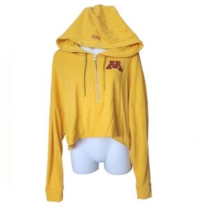Pink Victoria's Secret Minnesota U Gophers  Crop Hoodie